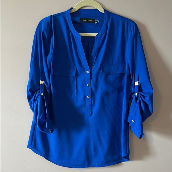 Royal Blue Blouse by Ivanka Trump - Picture 1 of 4
